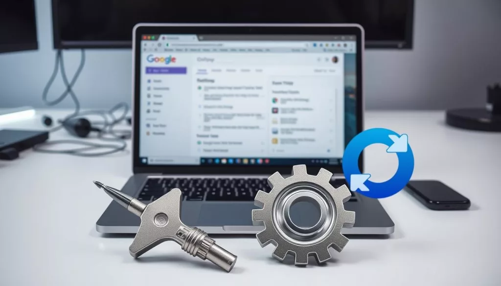 Restauração de configurações do Chrome