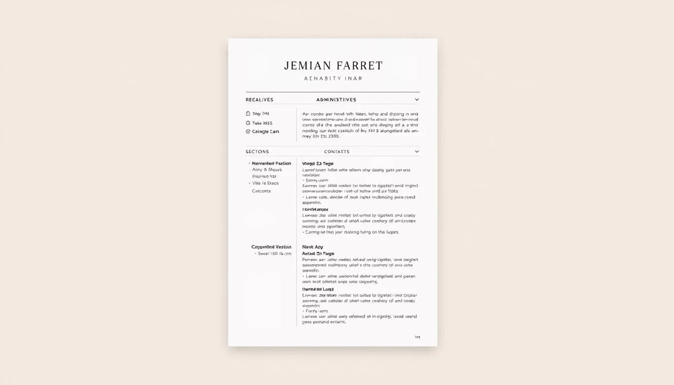 Currículo auxiliar administrativo