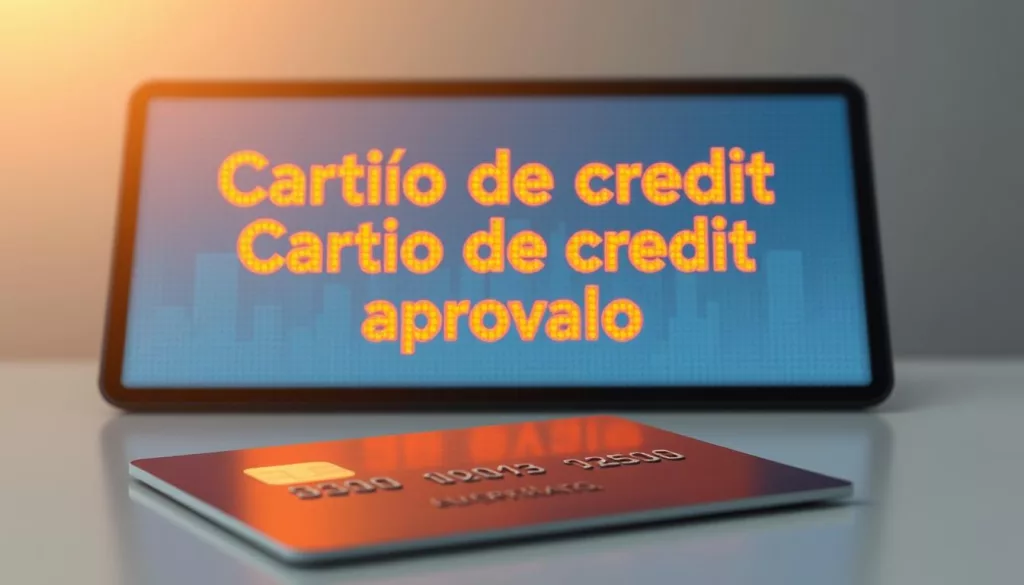 Cartão de crédito aprovado na hora