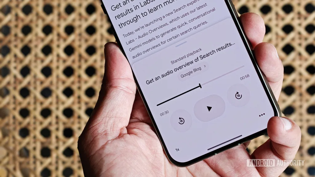 Chrome para Android converte páginas da web em podcasts interativos com IA