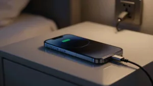 preocupações com o consumo de bateria durante a noite