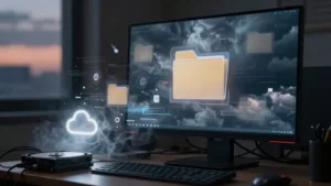 arquivos ausentes na nuvem