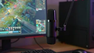 microfone desconecta durante os jogos